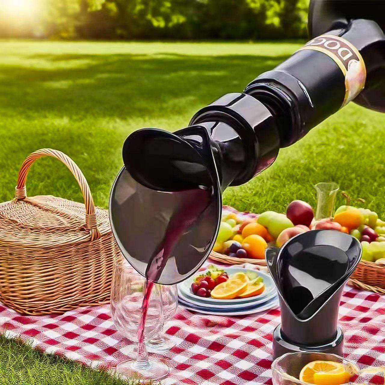 红酒瓶塞通用花瓣形子快速醒酒存酒葡萄酒瓶保鲜塞子型倒酒器