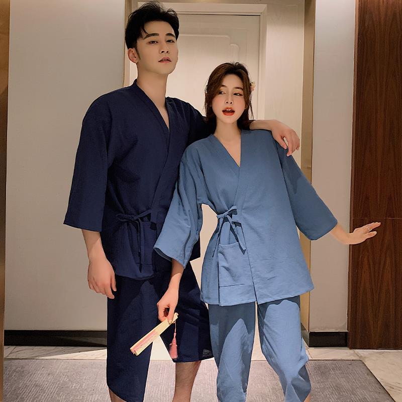 洗浴汗蒸服新日式高端纯棉