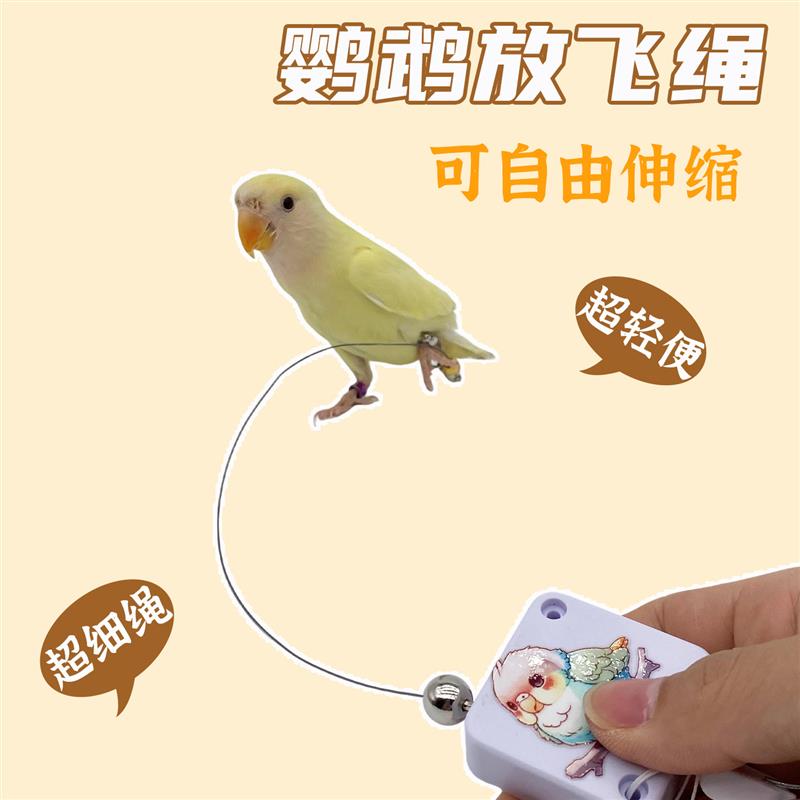 鹦鹉放飞遛鸟绳溜鸟绳超轻