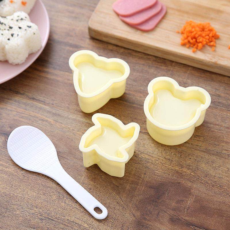 三角饭团模具大小号套装日本紫菜包饭做寿司爱心器工具便当形模型