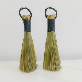 老式竹锅刷全竹皮纯手工环保扎带握把不扎手用松散厨师不