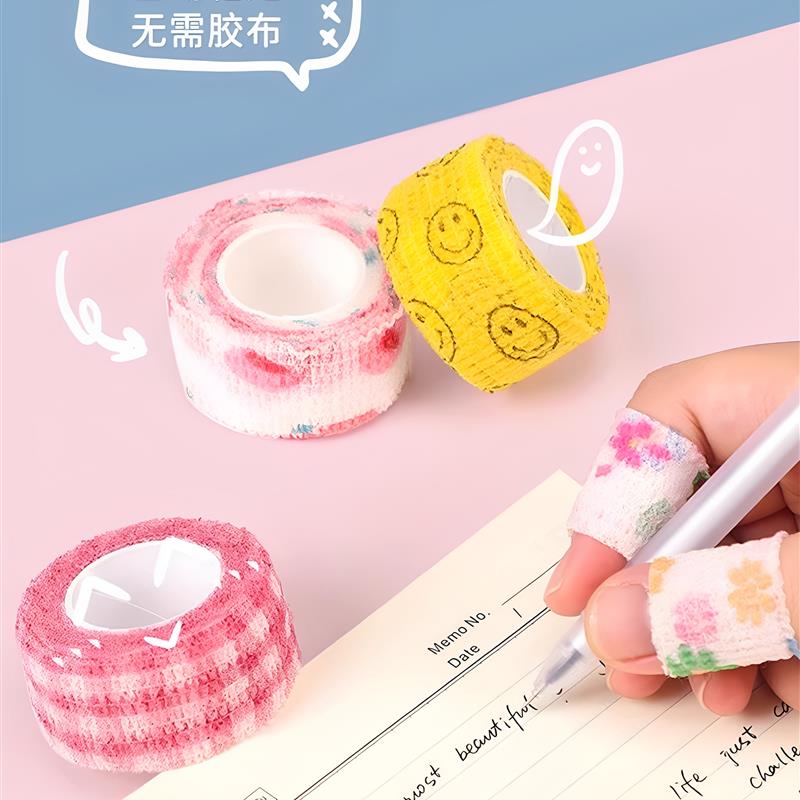 写字护指绷带学生写字可爱
