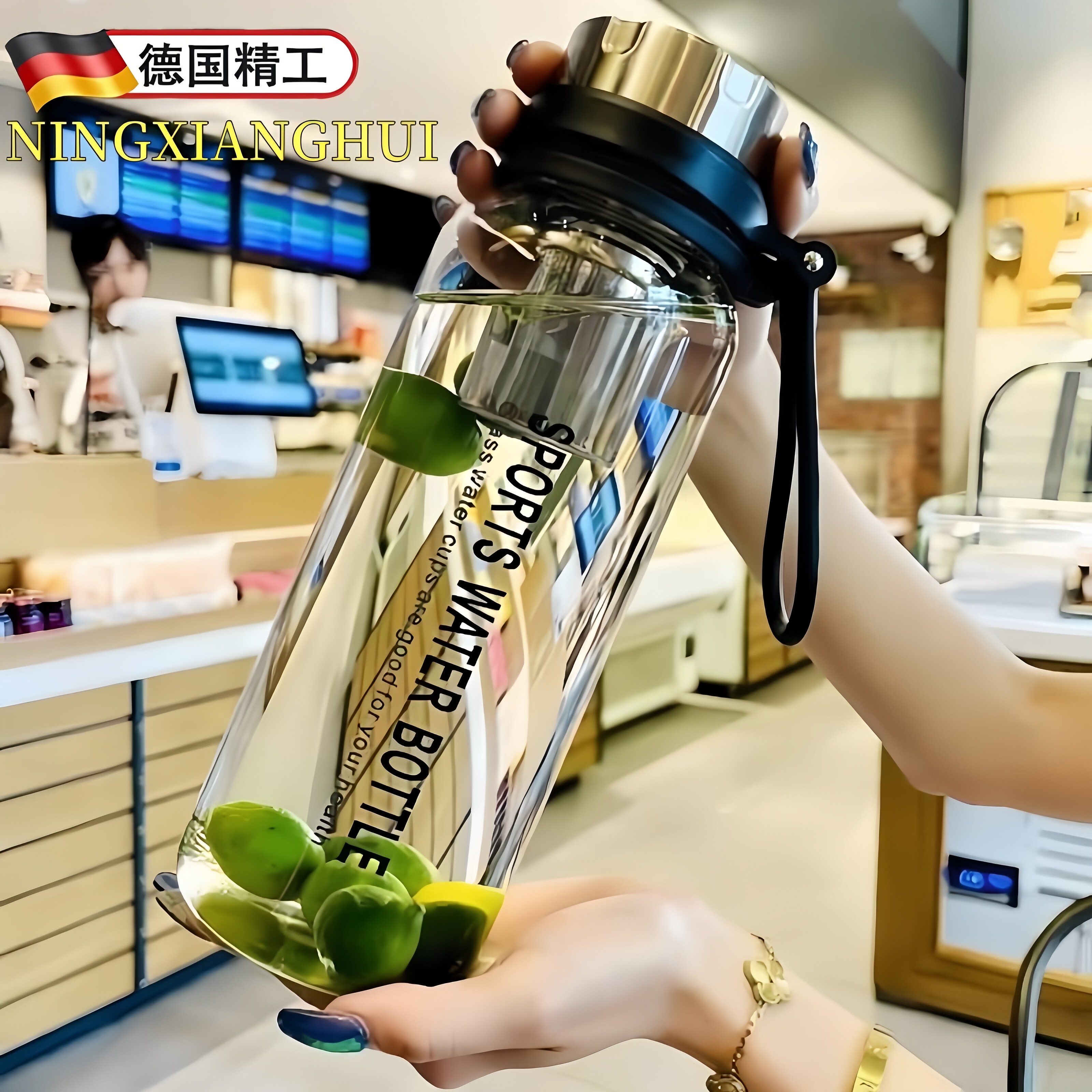 摔不烂钢化玻璃杯防摔不易碎的