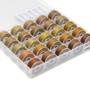 牛仔裤 卷线线手缝机缝涤 专用缝纫线送针姜黄色402组4色45米左右