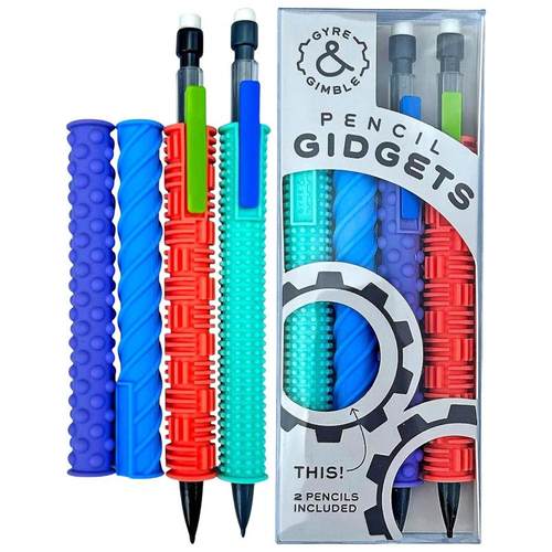 纹理硅胶铅笔套青少年减压