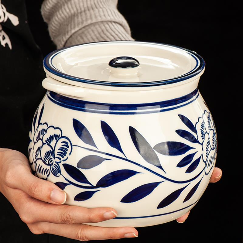 装猪油罐家用耐高温陶瓷荤