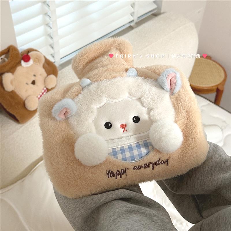 热水袋注水加厚防爆可爱毛