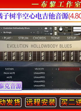 半空心电吉他康泰克音源Orange Tree Evolution Hollowbody Blues