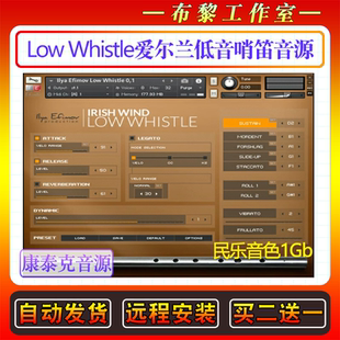 爱尔兰低音哨笛音色-Ilya Efimov Low Whistle康泰克民乐编曲音源
