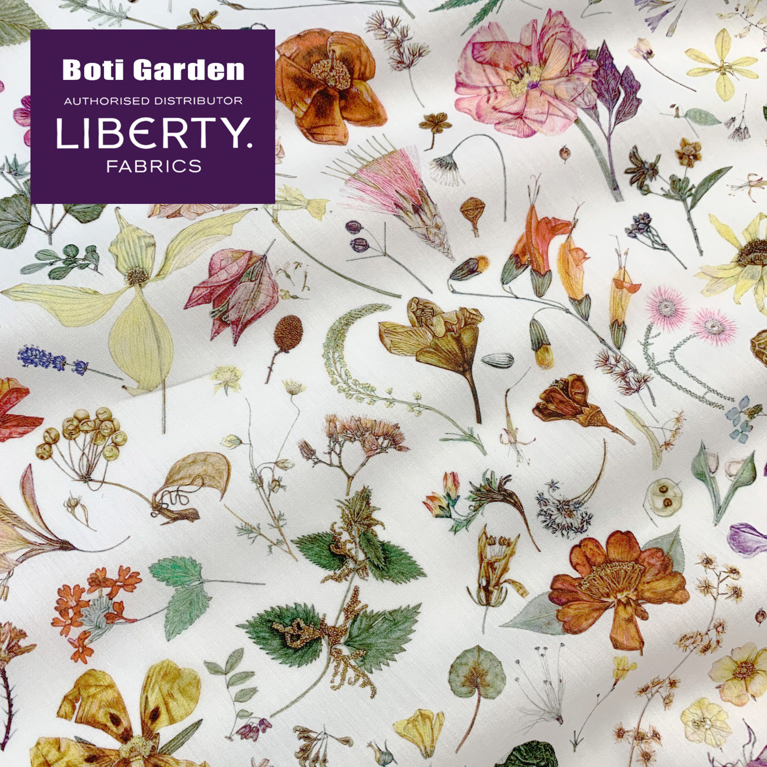 伯缇花园  Liberty 利伯缇 夜之花碎花 塔纳 英国面料 纯棉进口