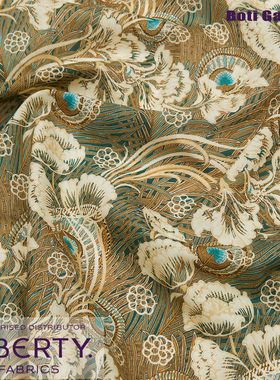 伯缇花园 Liberty正品150周年HERA HANA绿色 高端面料英国进口