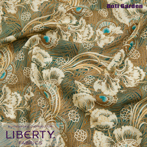 伯缇花园 tana lawn正品Hera Hana赫拉花英国LIBERTY150周年棕黄