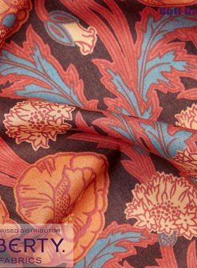 Liberty正品 100支长纤棉 迈德的花束 Maud’s Posy 服装手作进口