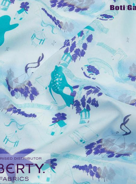 Liberty正品 Tana高支布料100支 节日郊游 FESTIVITIES 英国进口