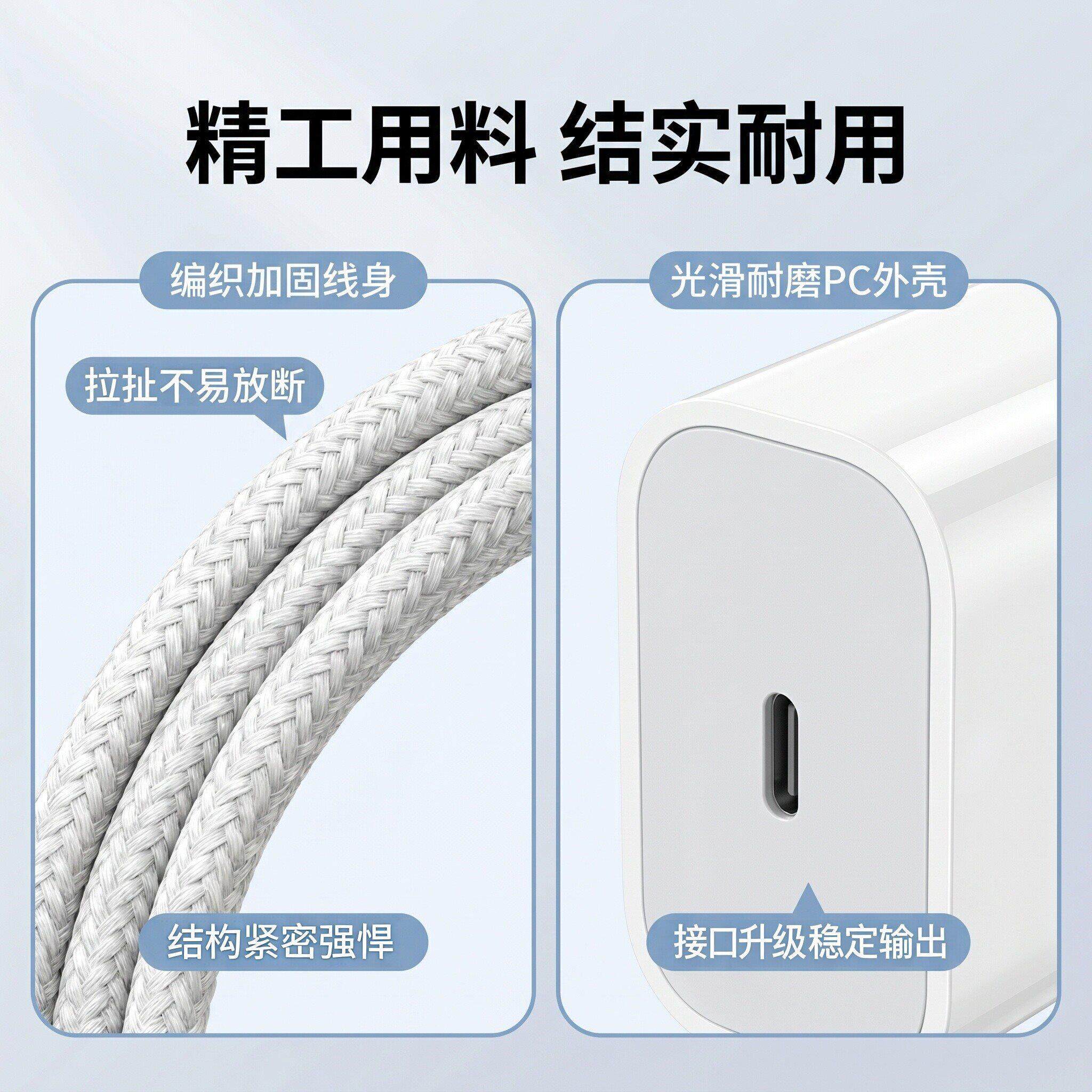 适用苹果45W充电器14promax充电器45瓦数据线iPhone15proMax插头快充头头充电线pd快速充电