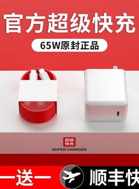 适用一加充电器原装65W超级闪充9pro手机1+8T正品Warp快充9充电线插头5G双Type-c数据线原装2米OnePlus通用