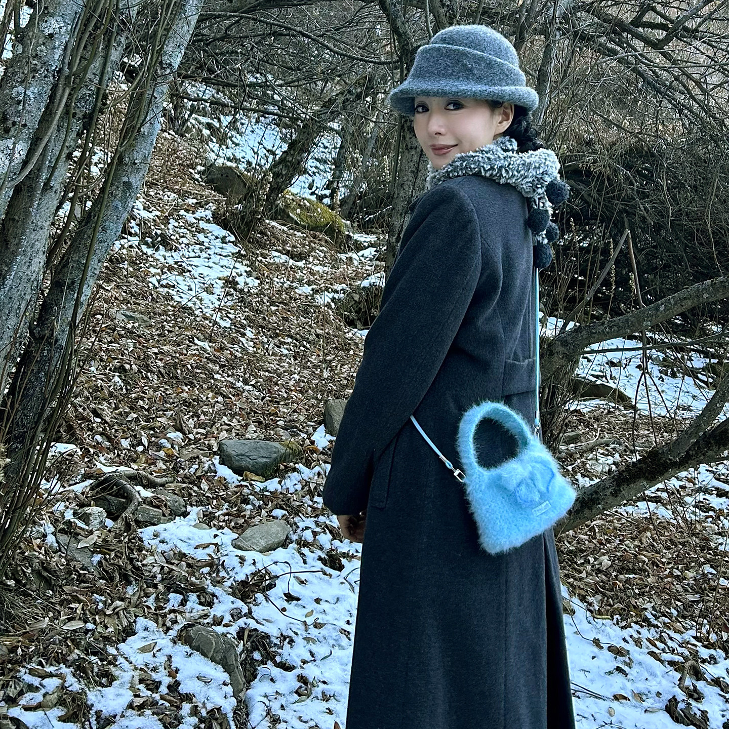 7THLAT纯手作小众设计感蝴蝶毛绒针织包手提包女高级感单肩斜挎包,箱包皮具/热销女包/男包,单肩包,淘宝优惠券,粉丝福利购,淘宝优惠卷