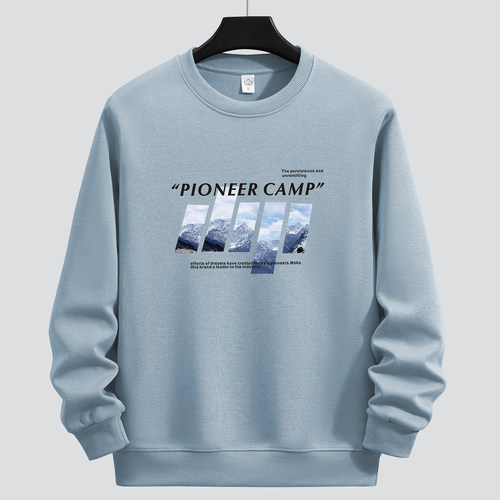 春秋纯棉卫衣男宽松潮