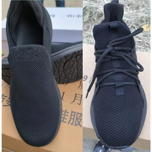 舒适型软底轻便款男女消防作训防滑透气布鞋轻便透气吸汗一脚蹬宽