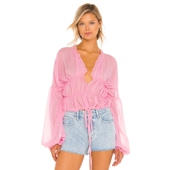 衬衫 长袖 宽松收腰防晒上衣REVOLVE程晓玥推荐 SNDYS 新款