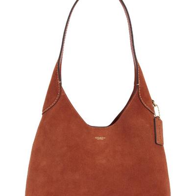 Coach Suede Brooklyn 28 Shoulder Bag revolve小众新款