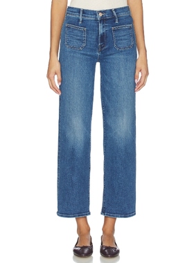 MOTHER MAVEN 阔腿 蓝色美式复古风REVOLVE小众新款