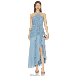 暗蓝灰色REVOLVE小众新款 裙子 LORELIE AMUR