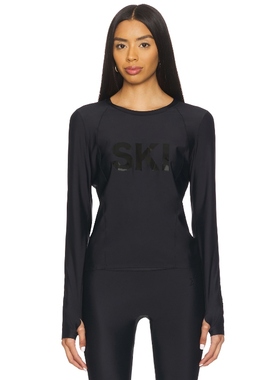 Perfect Moment Ski Crew Baselayer Top 黑色 运动复古风REVOLVE