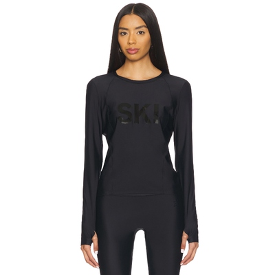 Perfect Moment Ski Crew Baselayer Top 黑色 运动复古风REVOLVE