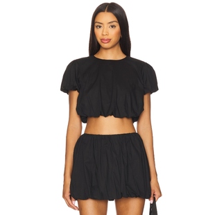 [冬季内搭]Show Me Your Mumu 短袖上装黑色辣妹风REVOLVE