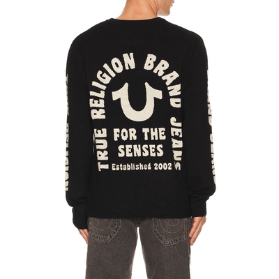 True Religion 真实信仰 RELAXED 毛衣 黑色REVOLVE小众春季