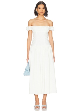 CAROLINE CONSTAS AUGUSTA 裙子 白色REVOLVE小众新款