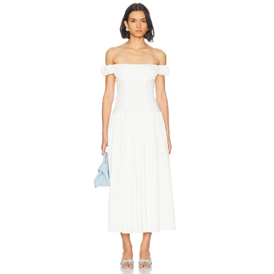 CAROLINE CONSTAS AUGUSTA 裙子 白色REVOLVE小众新款