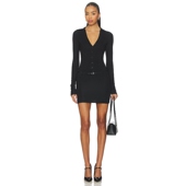 冬季 WAYS 新品 ALL THE 针织连衣裙黑色内搭修身 裙REVOLVE