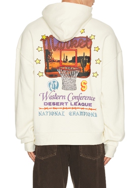 Market DESERT LEAGUE 连帽衫 白色REVOLVE小众新款