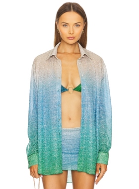 [冬季新品]Oseree 上装 绿色蓝色y2k辣妹风REVOLVE