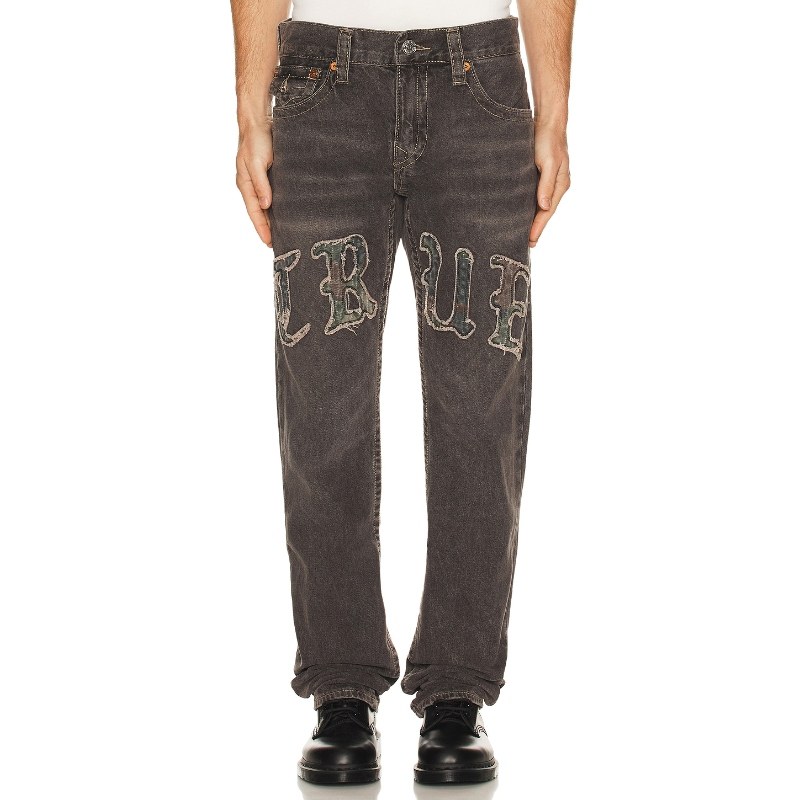 True Religion 真实信仰 RICKY 牛仔裤 黑色REVOLVE小众新款