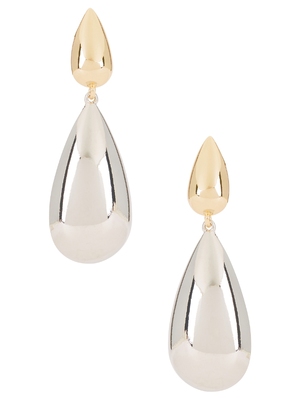 8 Other Reasons DELIA 垂褶耳饰 revolve小众新款 金属银色