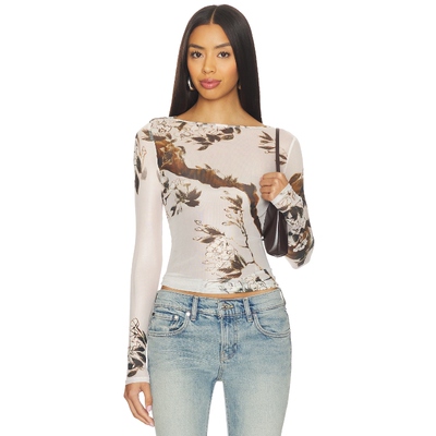 Miaou AMELIA 上装 奶油色 y2k辣妹风REVOLVE小众新款