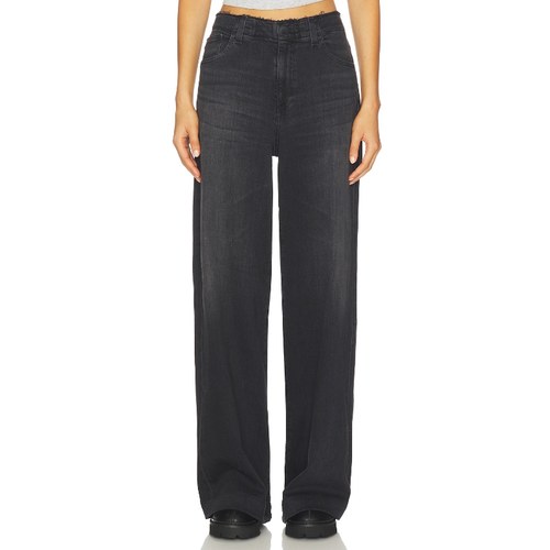 AG Jeans Deven Wide Leg Jeans Black 美式复古风REVOLVE小众新