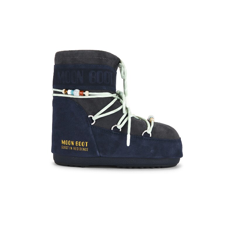 MOON BOOT ICON LOW 靴子 蓝色 女款REVOLVE小众新款