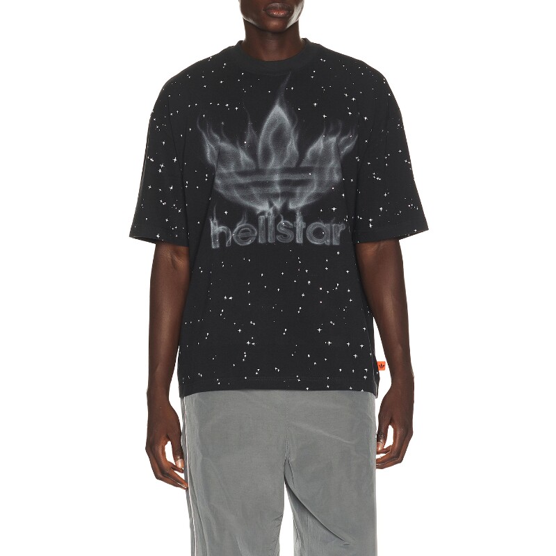 adidas Originals GRAPHIC T恤 黑色 秋冬新品REVOLVE
