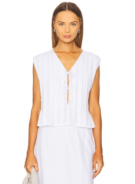 LNA KALA 孔眼上装 白色 y2k辣妹风REVOLVE小众新款