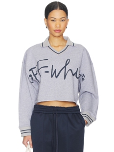 revolve小众新款 OFF 运动衫 SCRIPT WHITE