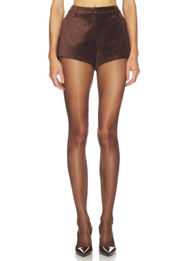 LOBA CHERIE 短裤 棕色 美式休闲风REVOLVE小众新款