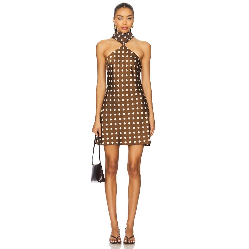 Maude Club HENDRIX 连衣裙 棕色REVOLVE小众新款