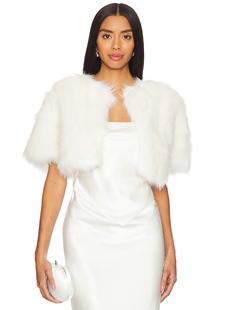 Unreal Fur LOVE A FUR 敞胸短上衣 revolve小众新款