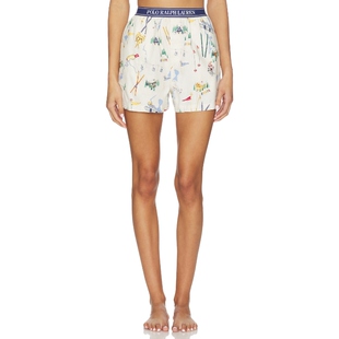 高腰直筒短裤 Lauren卡通印花宽松休闲裤 REVOLVE Ralph Polo