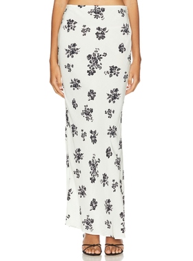 House of Harlow 1960 JINX 长款半身裙 黑色 REVOLVE小众