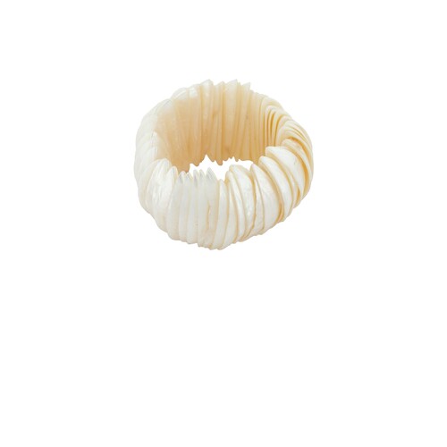 Lovers and Friends米白色手镯甜美风早秋新品褶皱宽版REVOLVE